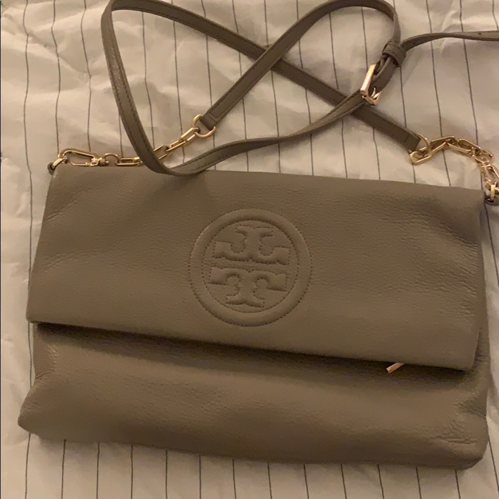 Tory Burch grey crossbody bag
